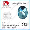 Top Qualität lose Dz-1032 Oval Glas Stein für Taschen